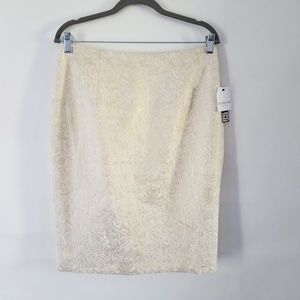 New Liz Claiborne Size 10 Gold Tan Pencil Skirt